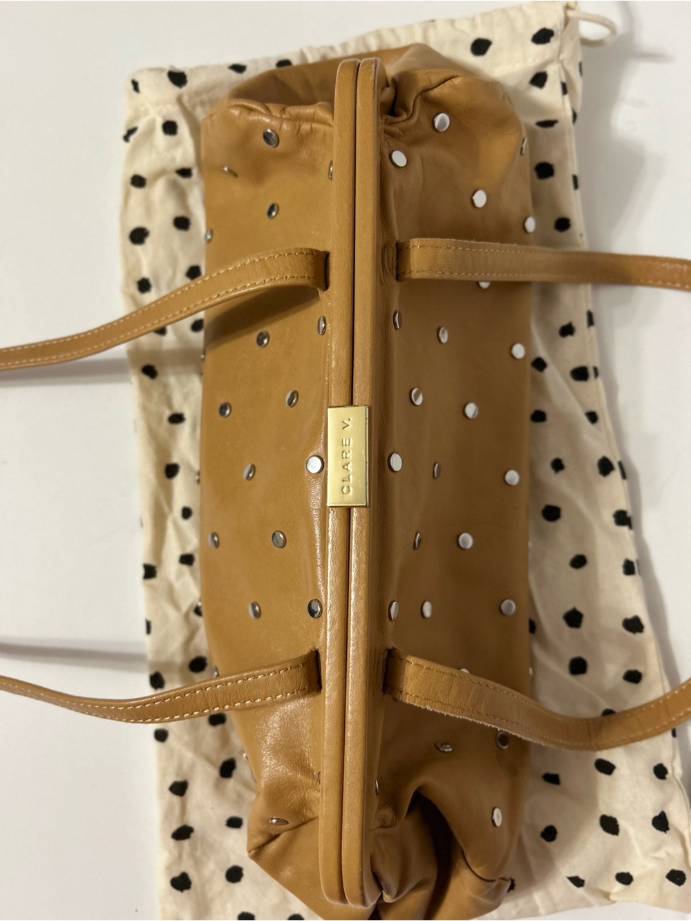 ⭐️Clare V Yvette Studded Shoulder Bag⭐️ as is - Picture 9 of 13